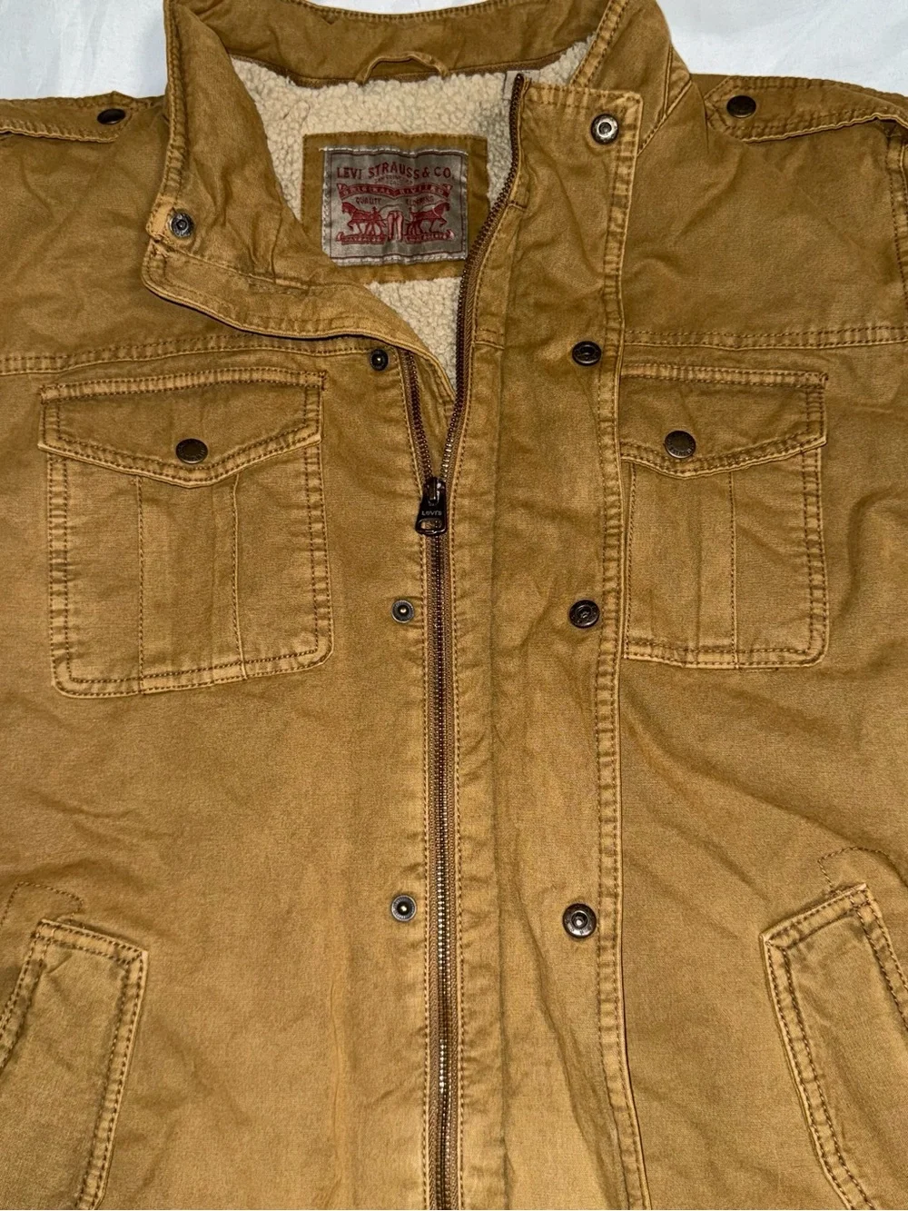 Levi’s Military Sherpa-Lined Field Jacket - Men Size XL
